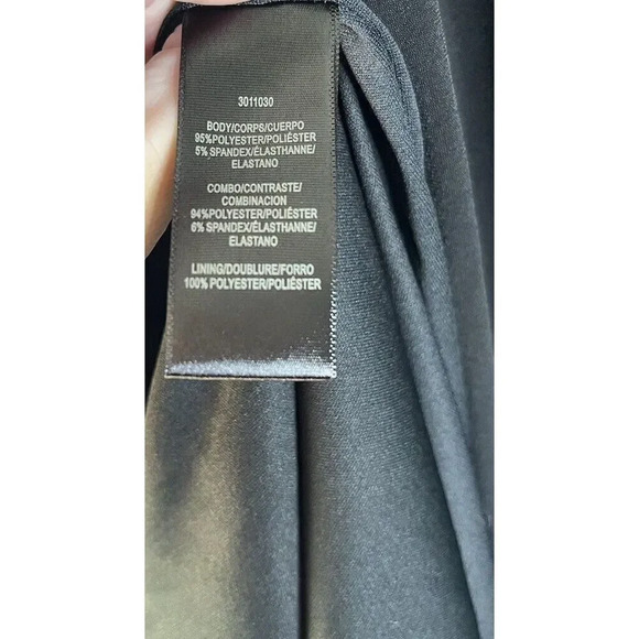 HALSTON HERITAGE NWT Jewel Waist Crepe GOWN Maxi DRESS Size 8 BLACK - Picture 8 of 11